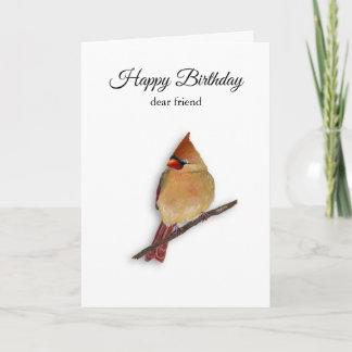 Carte d'anniversaire de Cardinal