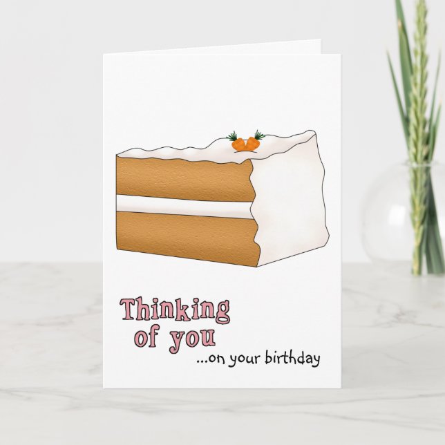 Carte d'anniversaire de Carrot Cake (Devant)