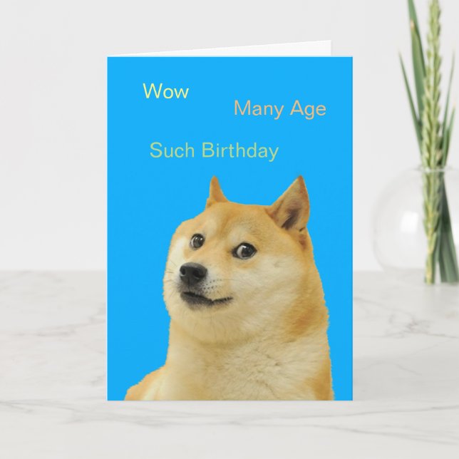 Carte d'anniversaire de chien (Devant)