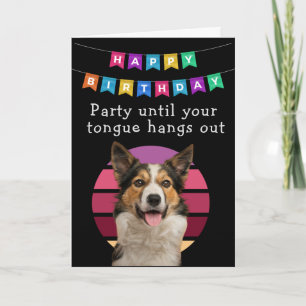 Carte d'anniversaire de chien drôle personnalisée