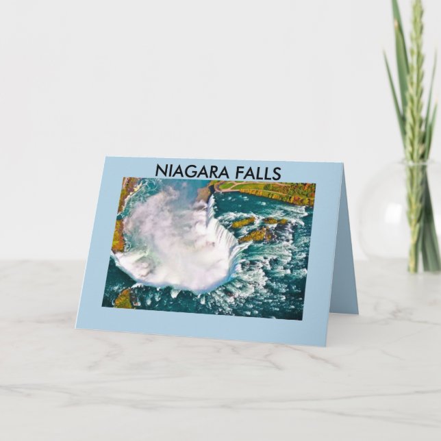 CARTE D'ANNIVERSAIRE DE CHUTES DU NIAGARA (Devant)