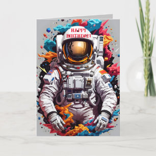 CARTE D'ANNIVERSAIRE DE COLORBURST ASTRO