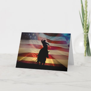 Carte d'anniversaire de cow-boy américain C'est le