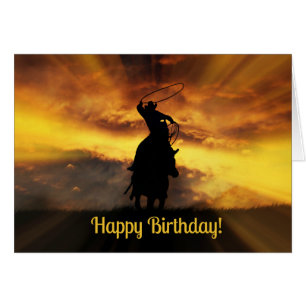 Carte d'anniversaire de Cowboy