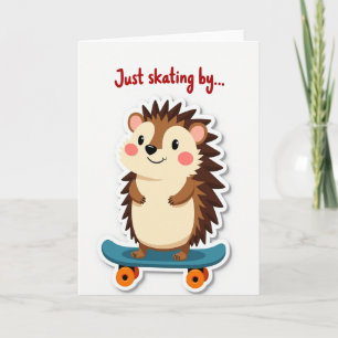Carte d'anniversaire de créature skater