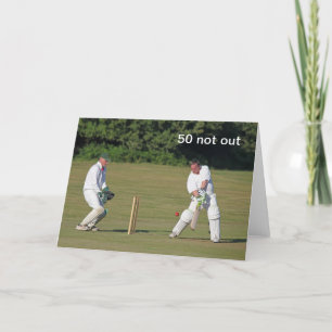 Carte d'anniversaire de cricket