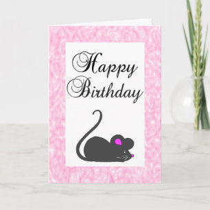 Carte d'Anniversaire de Cute Mouse