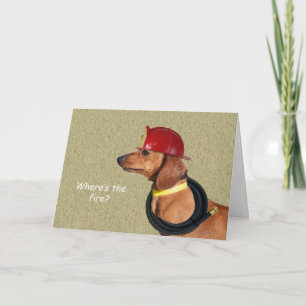 Carte d'anniversaire de Dachshund par thème pour u