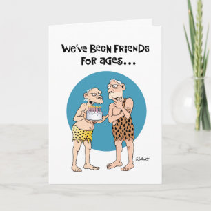 Carte d'anniversaire de deux anciens amis