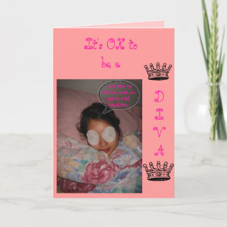 Carte d'anniversaire de diva