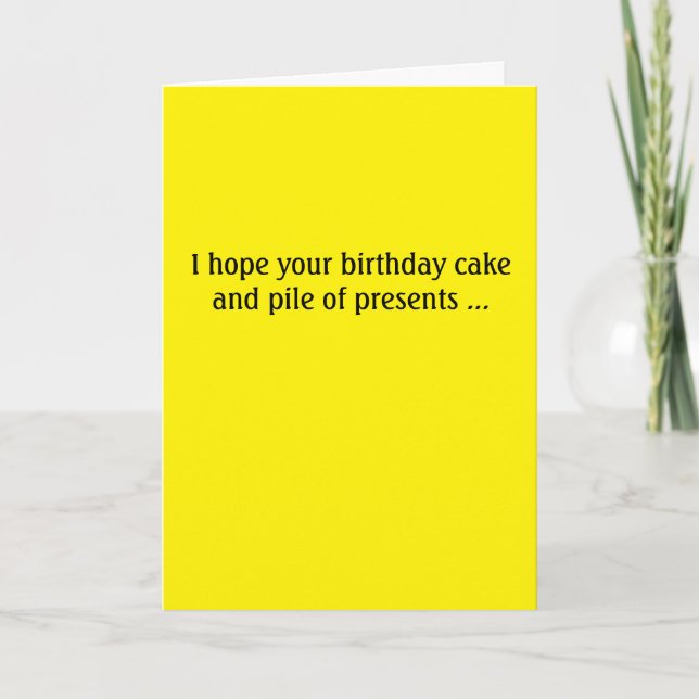 Carte d'anniversaire de Donald Trump -- gâteau et (Devant)