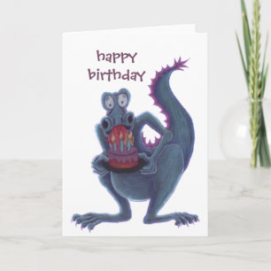 carte d'anniversaire de dragon