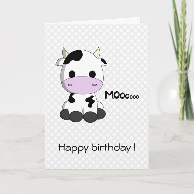 Carte d'anniversaire de enfant kawaii caricature d (Devant)