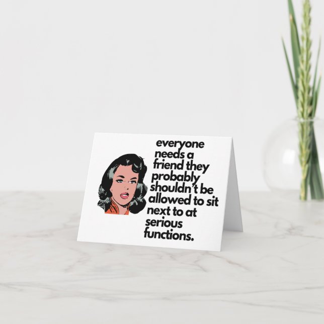 Carte d'anniversaire de femme amusante pour son hu (Devant)