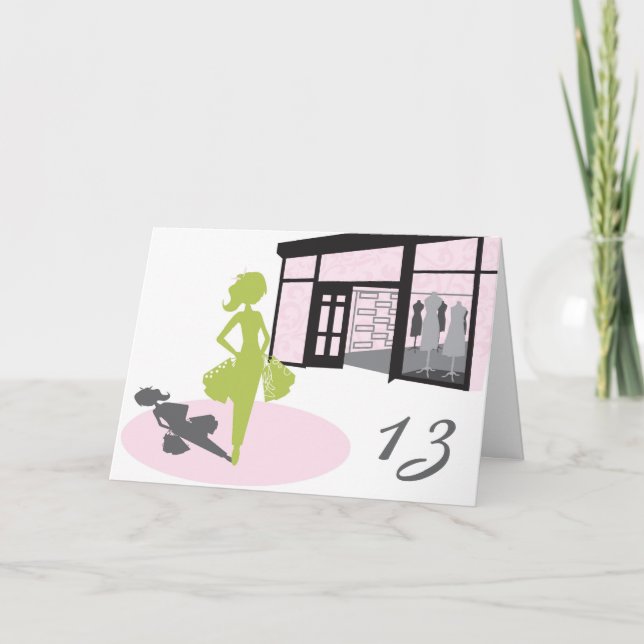 Carte d'anniversaire de fille de client (Devant)