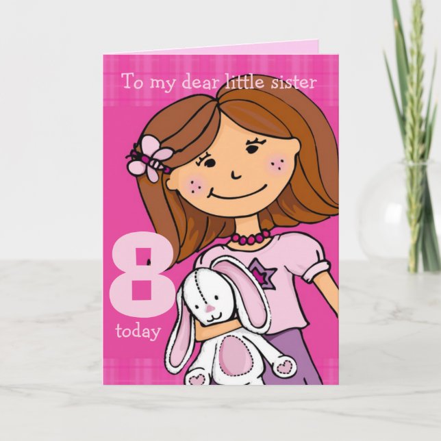 Carte d'anniversaire de fille personnalisée "Boudd (Devant)