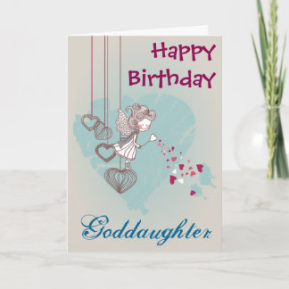 Carte d'anniversaire de filleule