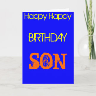 CARTE D'ANNIVERSAIRE DE FILS