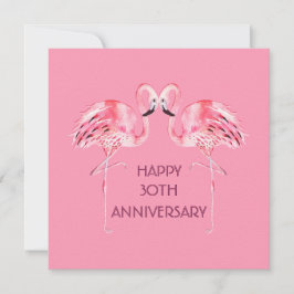 Carte d'anniversaire de Flamant rose