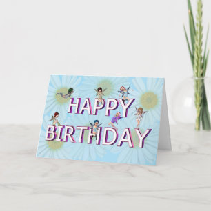 Carte d'anniversaire de fleur