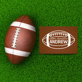 Carte d'anniversaire de football