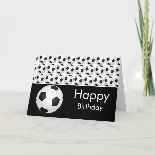 Carte d'anniversaire de football (Devant)