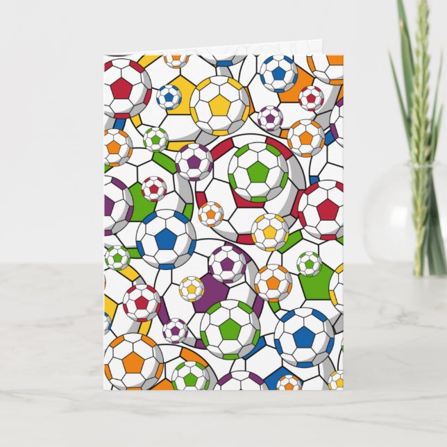 Carte d'anniversaire de football (Devant)