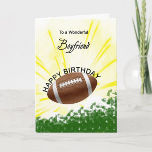 Carte d'anniversaire de football de copain