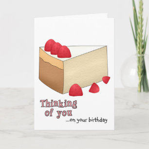 Carte d'anniversaire de Framboise Cheesecake
