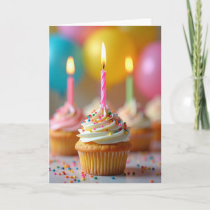 Carte d'anniversaire de friandise glacée