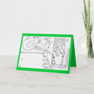 Carte d'anniversaire de golf