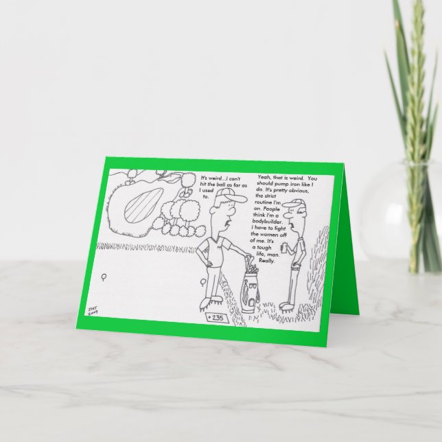 Carte d'anniversaire de golf (Devant)