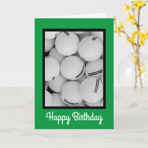 Carte d'anniversaire de golf, carte d'anniversaire