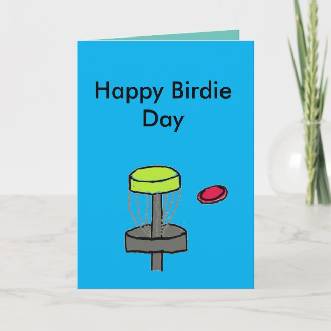 Carte d'anniversaire de golf Happy Birdie Day (Devant)