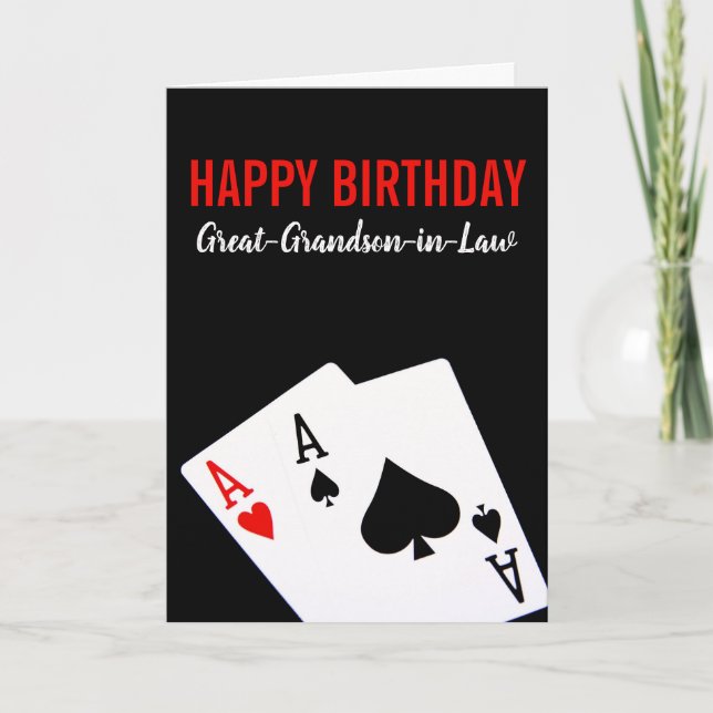 Carte d'anniversaire de Great-Grand-son-en-Belle (Devant)