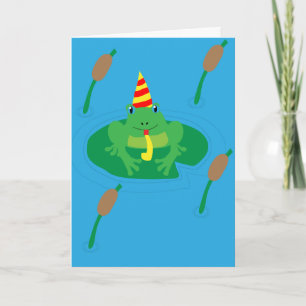 Carte d'anniversaire de grenouille fantaisiste, Ca