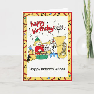 Carte d'anniversaire - de groupe