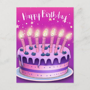 Carte d'anniversaire de Happy Birthday avec carte 