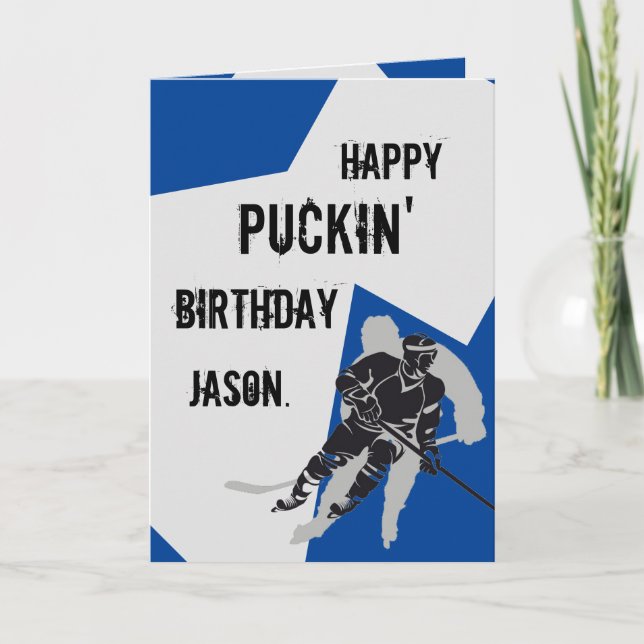 Carte d'anniversaire de Happy Puckin personnalisée (Devant)