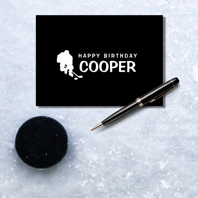 Carte d'anniversaire de hockey (Créateur téléchargé)
