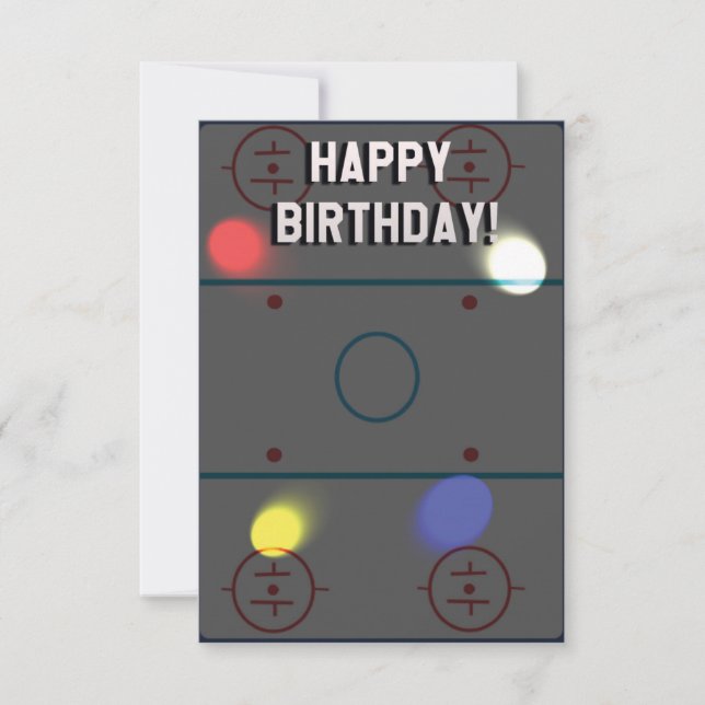 Carte d'anniversaire de hockey (Devant)