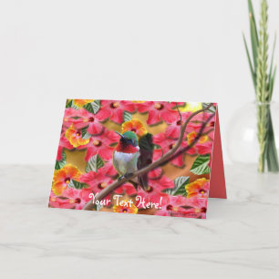 Carte d'anniversaire de Hummingbird Haven