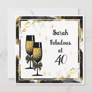 Carte d'anniversaire de jalon plat