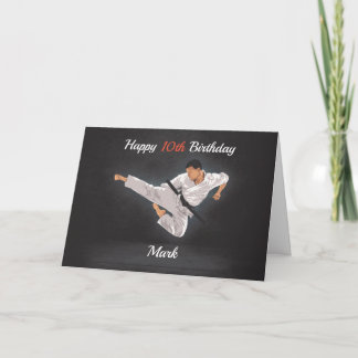 Carte d'anniversaire de Karaté/Tae Kwon Do personn