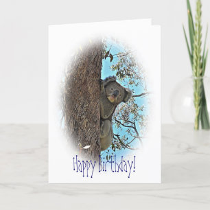Carte d'anniversaire de koala