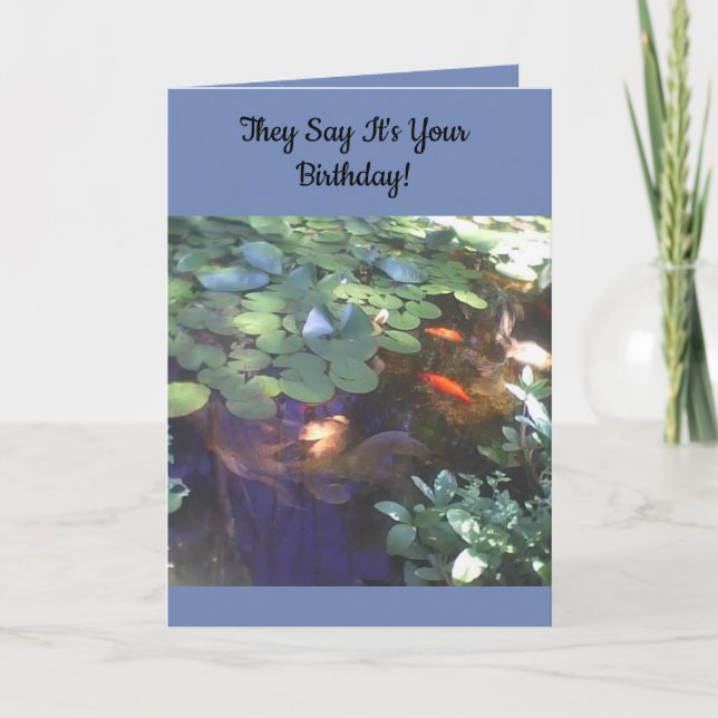 Carte d'anniversaire de Koi (Devant)