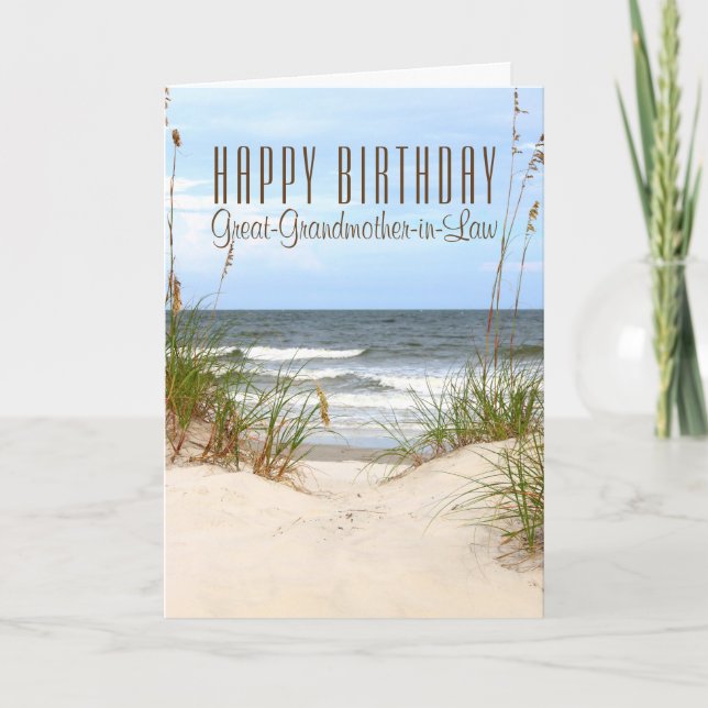 Carte d'anniversaire de la belle-grand-mère de pla (Devant)