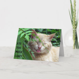 Carte d'anniversaire de la bête