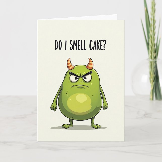 Carte d'anniversaire de la créature Chartreuse (Devant)