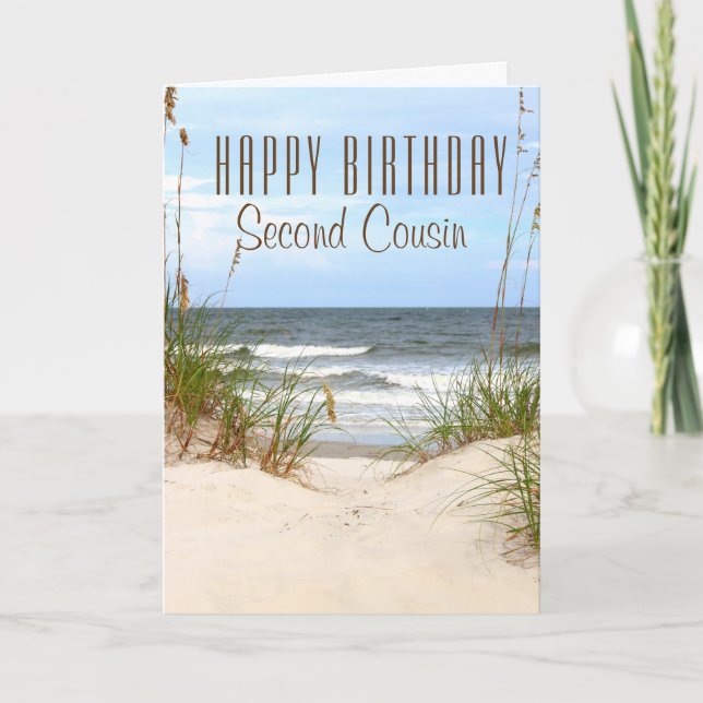Carte d'anniversaire de la deuxième cousine de pla (Devant)